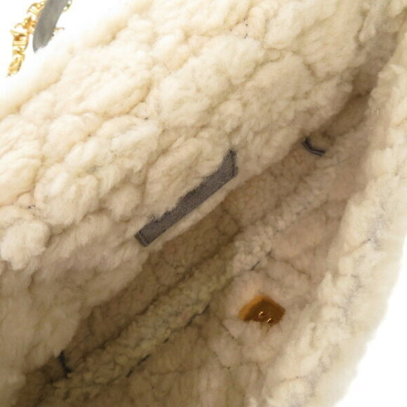 Christian Dior Caro Mouton Suede Gray Chain Shoulder Bag - Picture 7 of 8